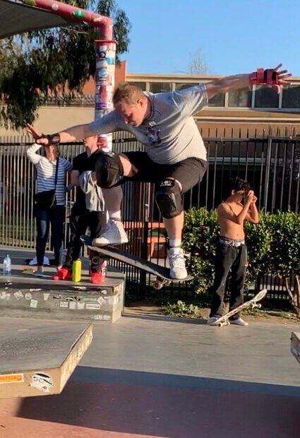 DailyWalkGuy Skateboarding in Los Angeles pre-pandemic