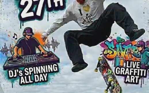 Shred the Sound June 27 skateboarding event flyer at 700 10th Street East